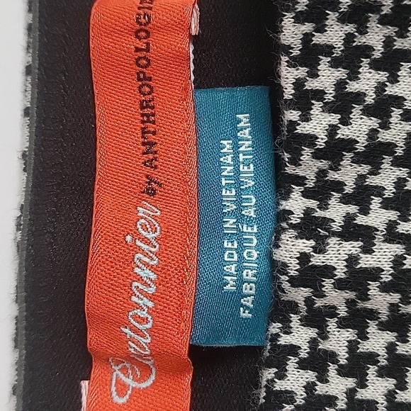 Cartonnier by Anthropologie Houndstooth Elastic Waist Kick Flare Crop Pa… - Picture 10 of 16